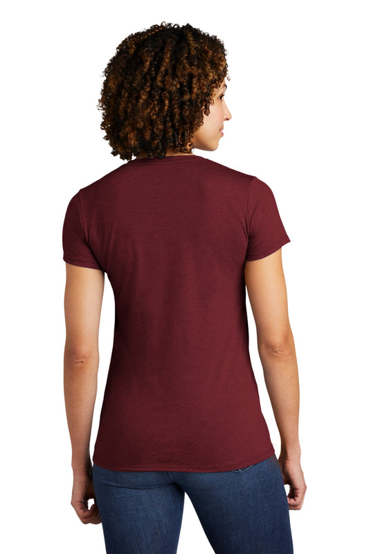 Allmade Women's Tri-Blend Tee AL2008 Vino Red