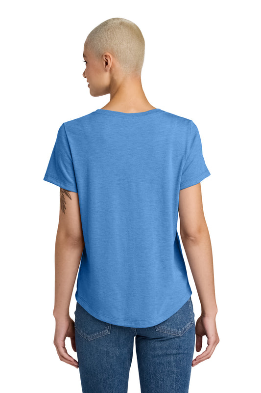 Allmade Women's Relaxed Tri-Blend Scoop Neck Tee AL2015 Azure Blue