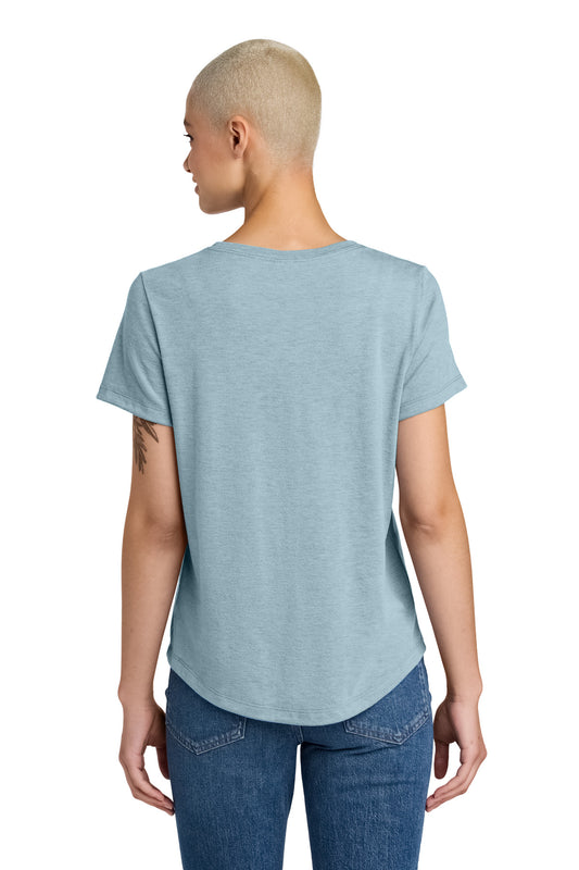 Allmade Women's Relaxed Tri-Blend Scoop Neck Tee AL2015 I Like You Blue
