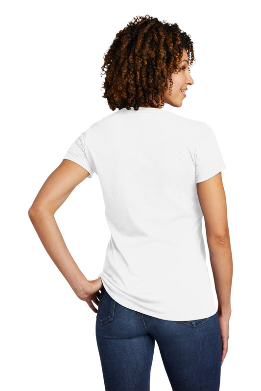Allmade Women's Tri-Blend V-Neck Tee AL2018 Bright White