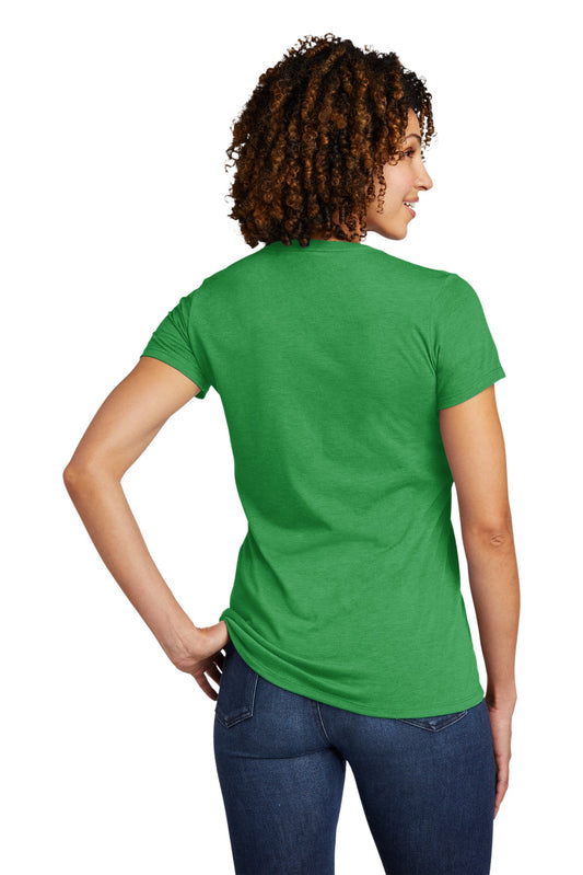 Allmade Women's Tri-Blend V-Neck Tee AL2018 Enviro Green