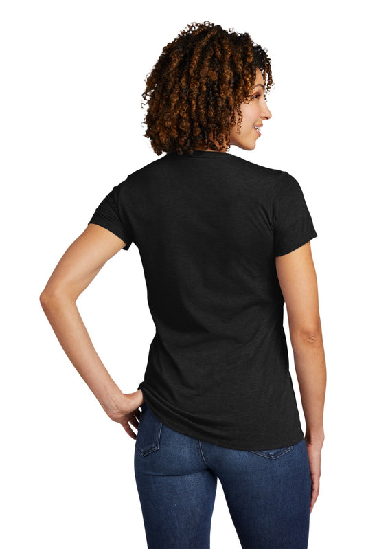 Allmade Women's Tri-Blend V-Neck Tee AL2018 Space Black
