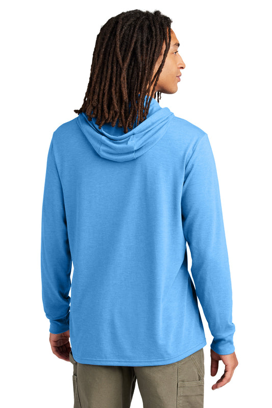 Allmade Unisex Tri-Blend Hoodie Tee AL6003 Azure Blue