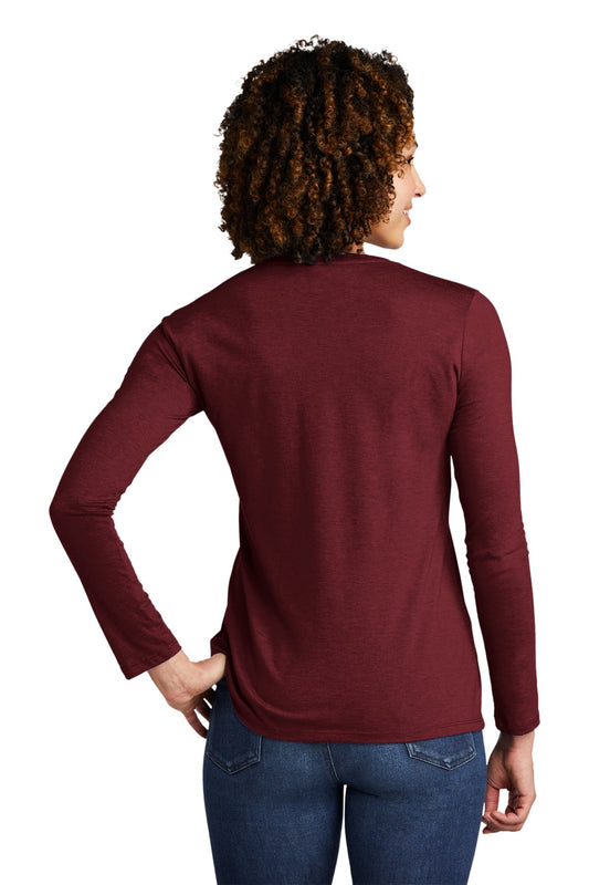 Allmade Women's Tri-Blend Long Sleeve Tee AL6008 Vino Red