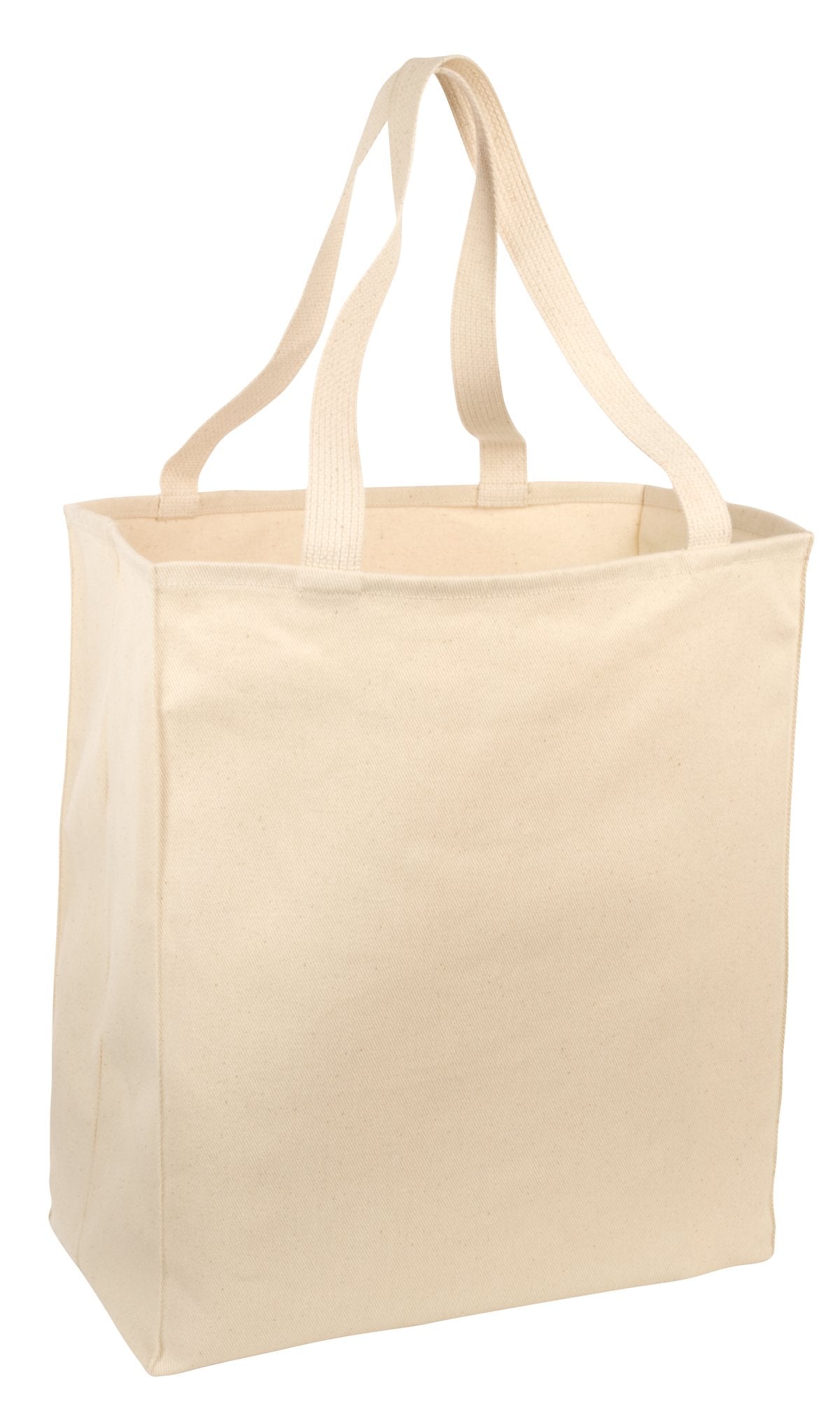 Port Authority Ideal Twill Over-the-Shoulder Grocery Tote B110 Natural