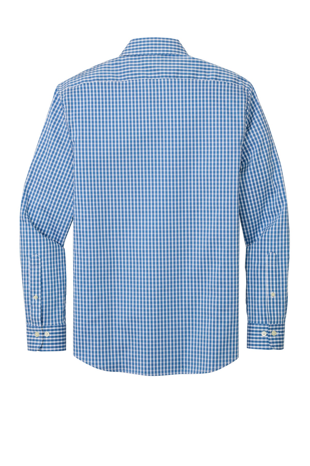 Brooks Brothers Tech Stretch Patterned Shirt BB18006 Charter Blue Check