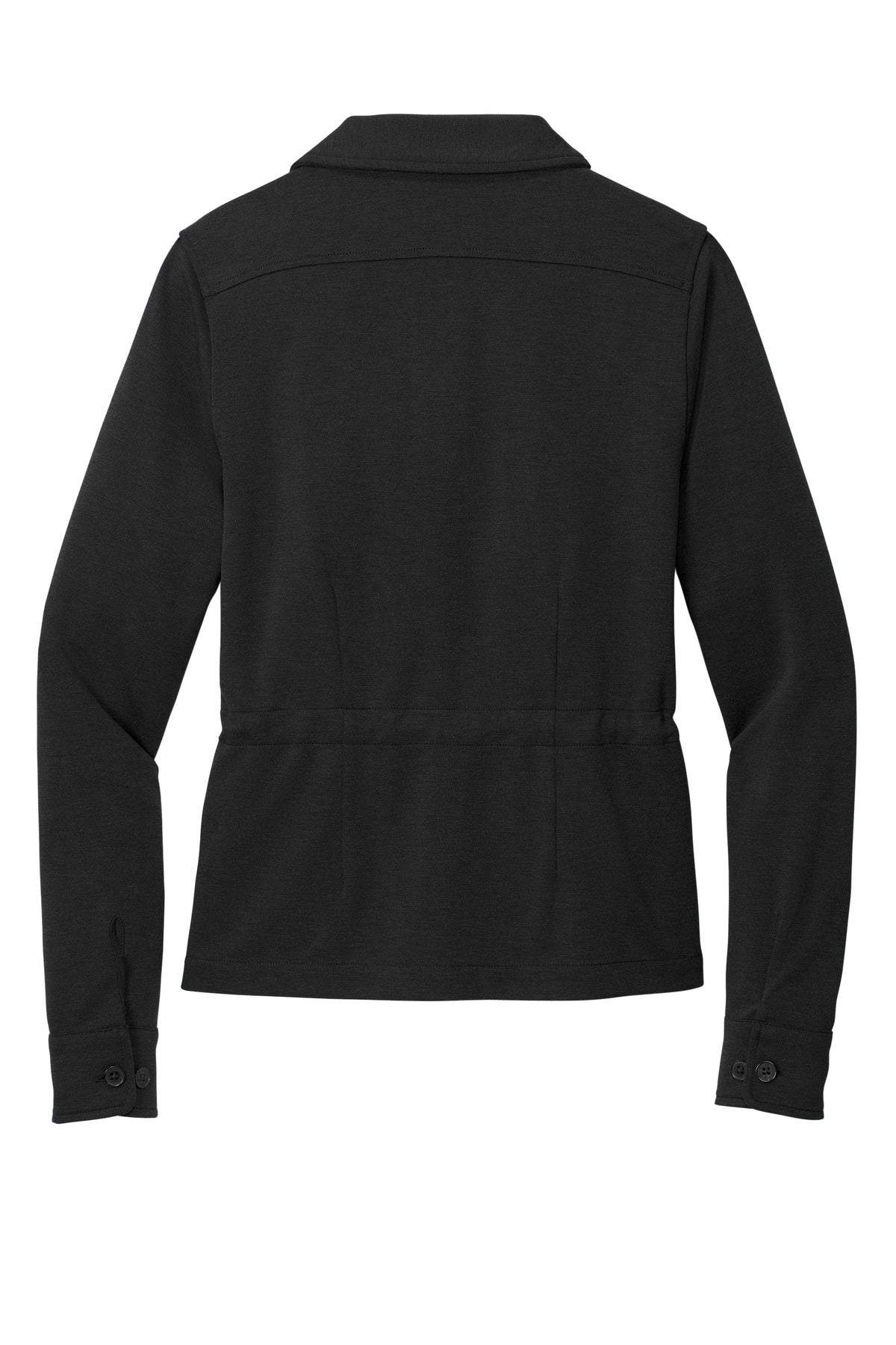 Brooks Brothers Women's Mid-Layer Stretch Button Jacket BB18205 Black Heather