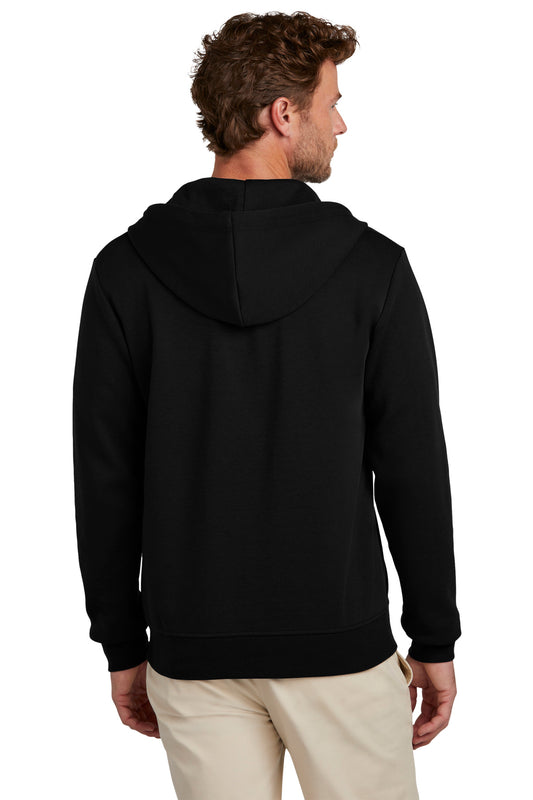 Brooks Brothers Double-Knit Full-Zip Hoodie BB18208 Deep Black