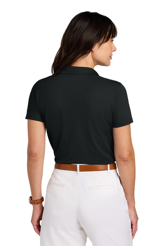 Brooks Brothers Women's Mesh Pique Performance Polo BB18221 Deep Black