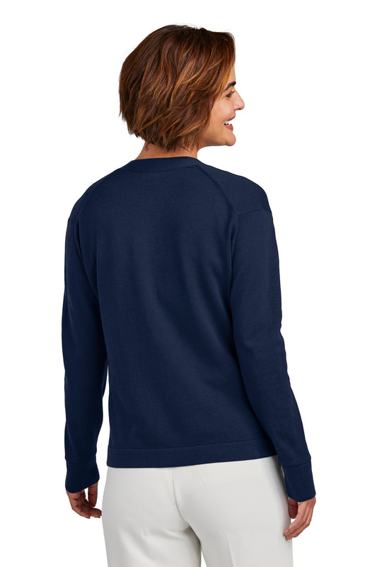 Brooks Brothers Women's Cotton Stretch Cardigan Sweater BB18405 Navy Blazer
