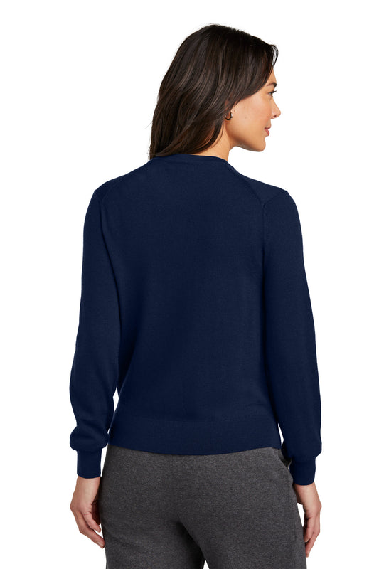 Brooks Brothers Women's Washable Merino Cardigan Sweater BB18413 Navy Blazer