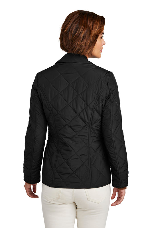 Brooks Brothers Women's Quilted Jacket BB18601 Deep Black