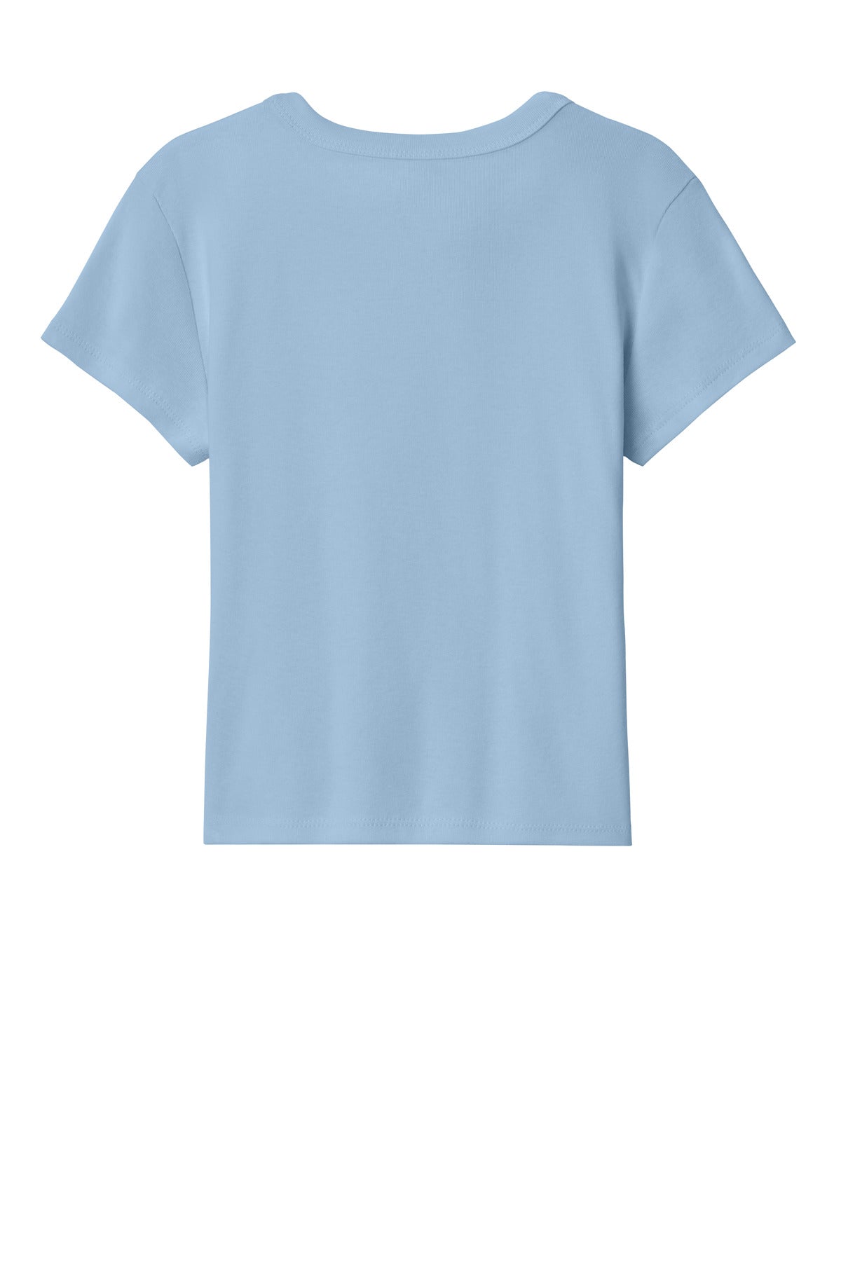 Bella+Canvas Women's Micro Rib Baby Tee BC1010 Solid Baby Blue Blend