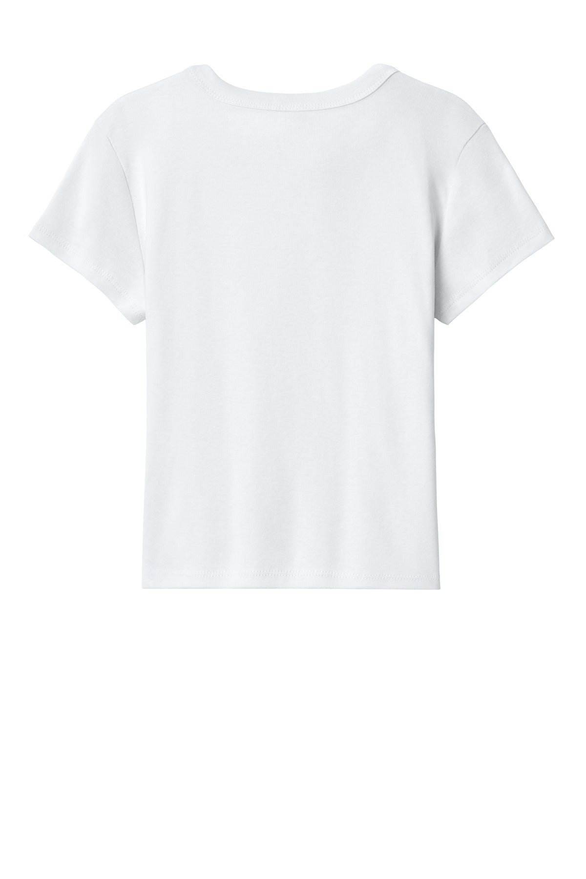 Bella+Canvas Women's Micro Rib Baby Tee BC1010 Solid White Blend