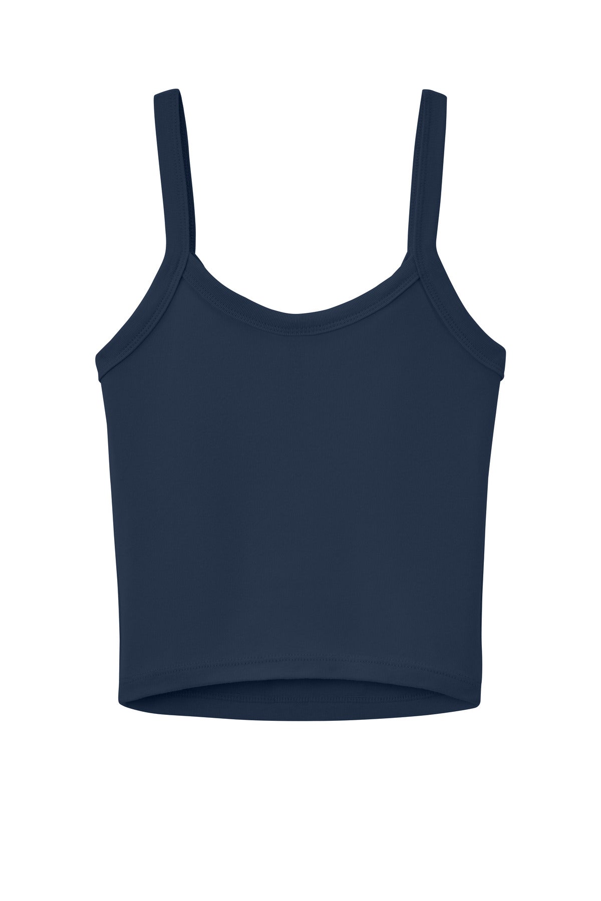 Bella+Canvas Women's Micro Rib Spaghetti Strap Tank BC1012 Solid Navy Blend