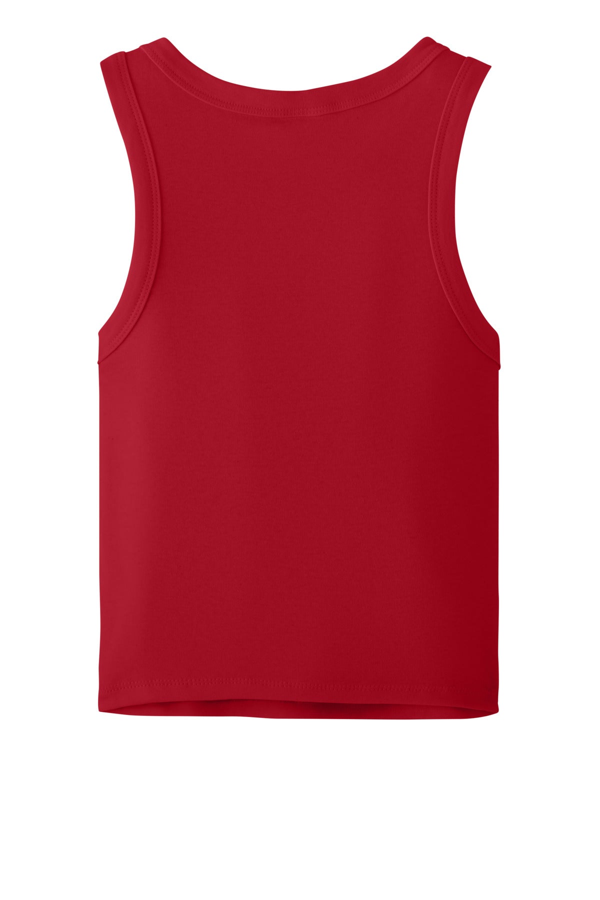 Bella+Canvas Women's Micro Rib Racer Tank BC1019 Solid Red Blend