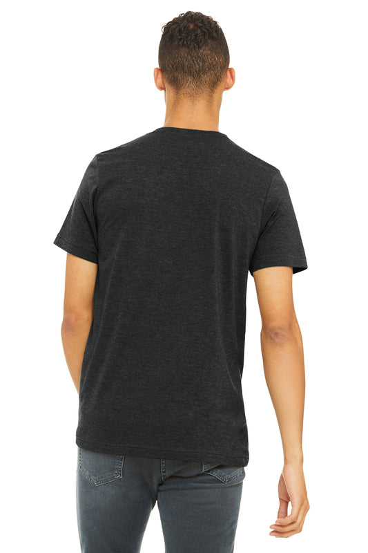 Bella+Canvas Unisex Heather CVC Short Sleeve Tee BC3001CVC Black Heather