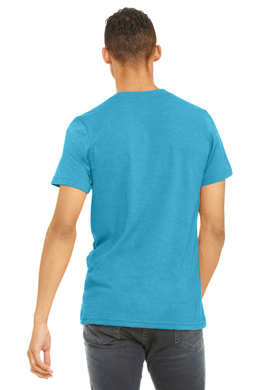 Bella+Canvas Unisex Heather CVC Short Sleeve Tee BC3001CVC Heather Aqua