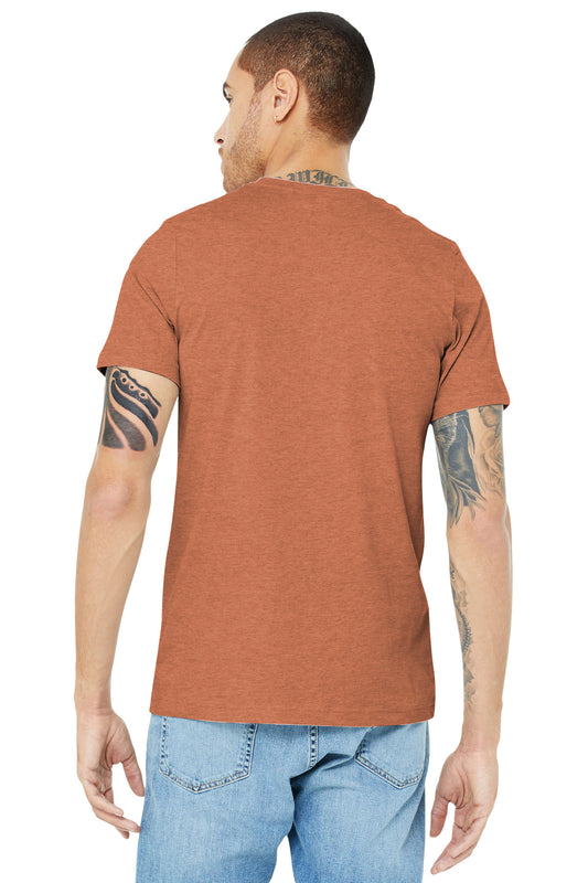 BELLA+CANVAS Unisex Heather CVC Short Sleeve Tee. BC3001CVC Heather Autumn