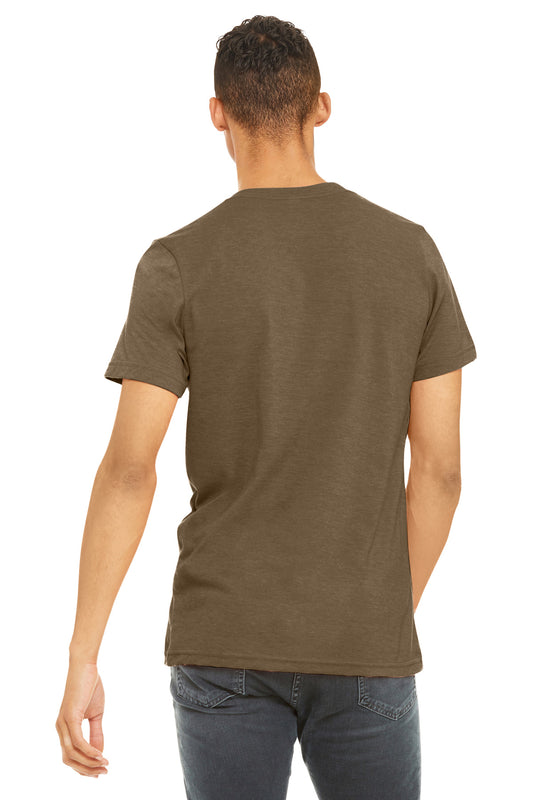 Bella+Canvas Unisex Heather CVC Short Sleeve Tee BC3001CVC Heather Brown