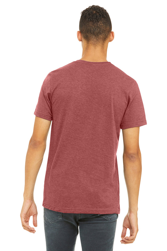 Bella+Canvas Unisex Heather CVC Short Sleeve Tee BC3001CVC Heather Canvas Red