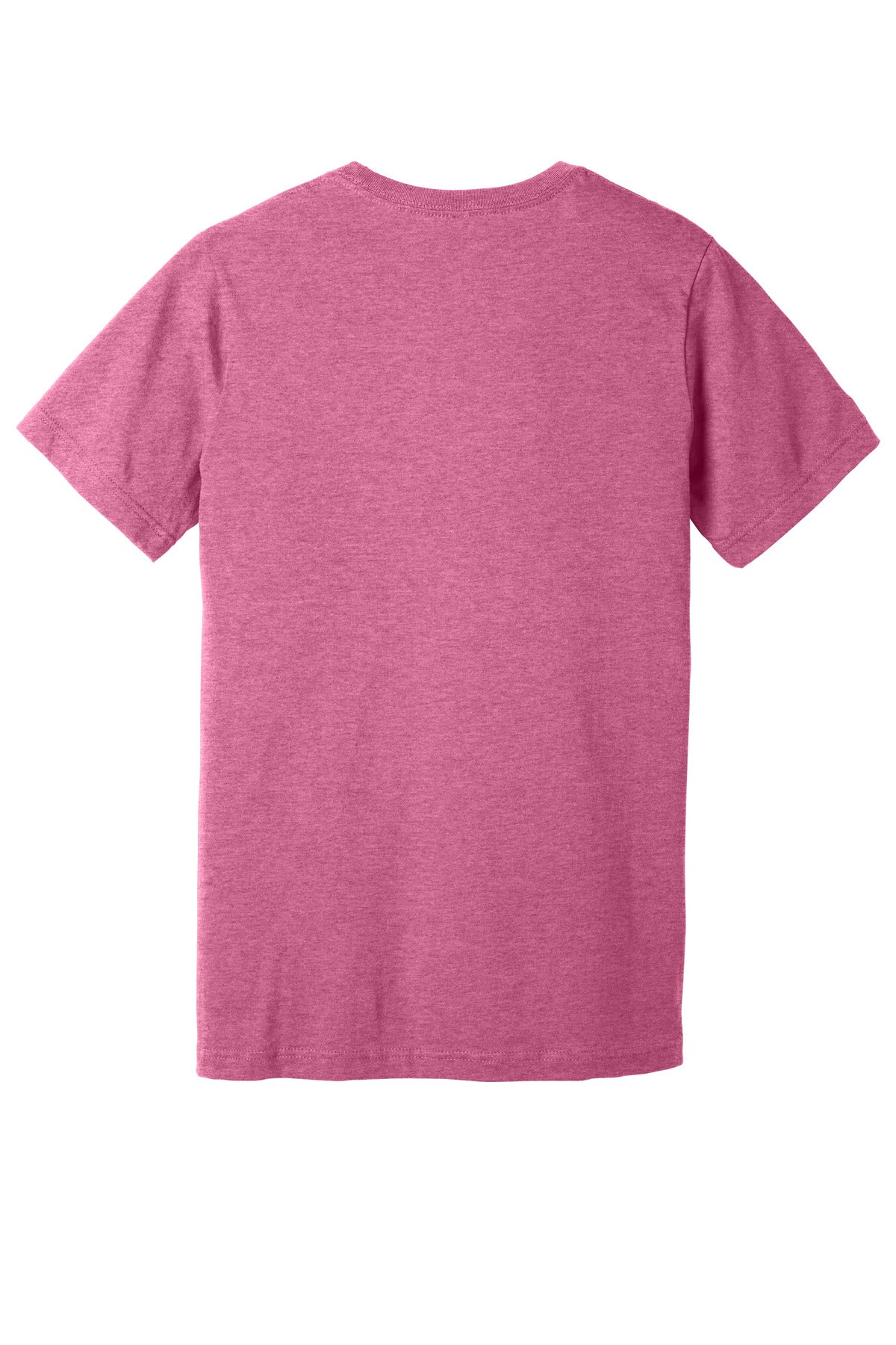 BELLA+CANVAS Unisex Heather CVC Short Sleeve Tee. BC3001CVC Heather Charity Pink