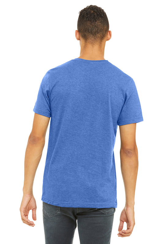 Bella+Canvas Unisex Heather CVC Short Sleeve Tee BC3001CVC Heather Columbia Blue
