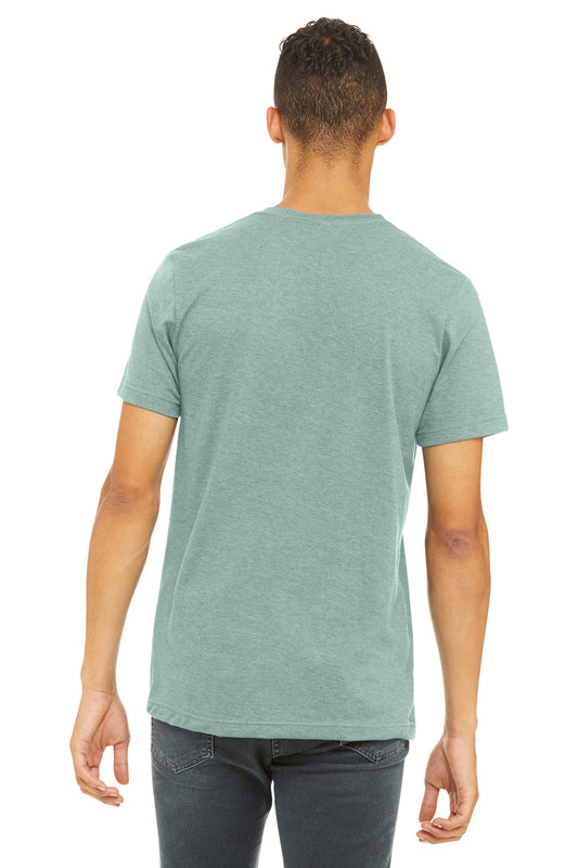 Bella+Canvas Unisex Heather CVC Short Sleeve Tee BC3001CVC Heather Dusty Blue