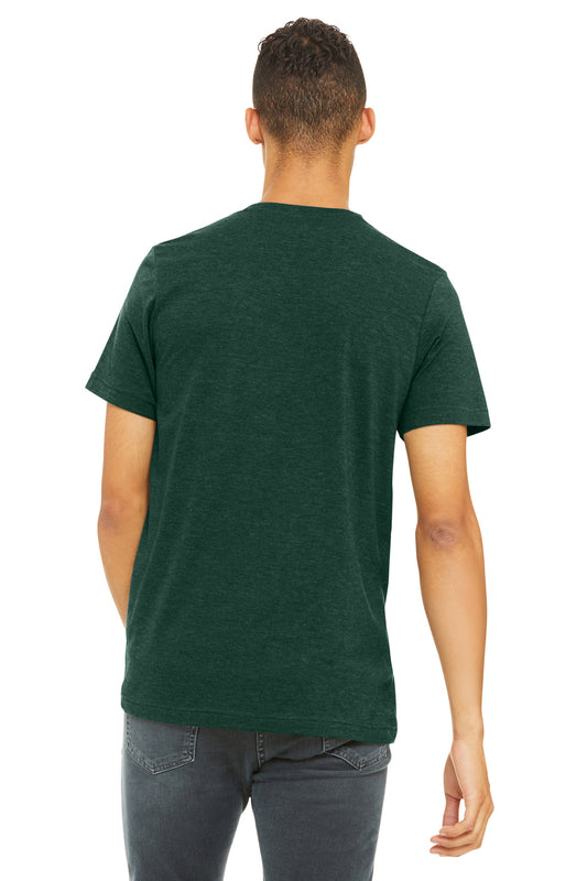 Bella+Canvas Unisex Heather CVC Short Sleeve Tee BC3001CVC Heather Emerald