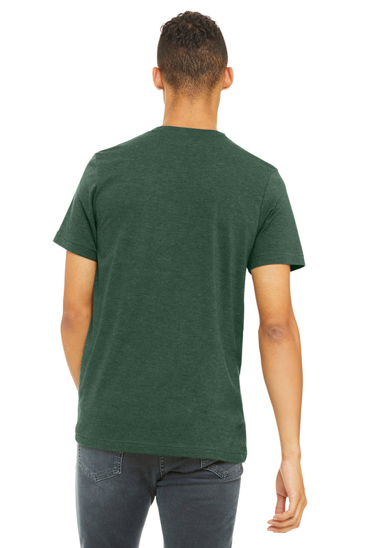 Bella+Canvas Unisex Heather CVC Short Sleeve Tee BC3001CVC Heather Forest