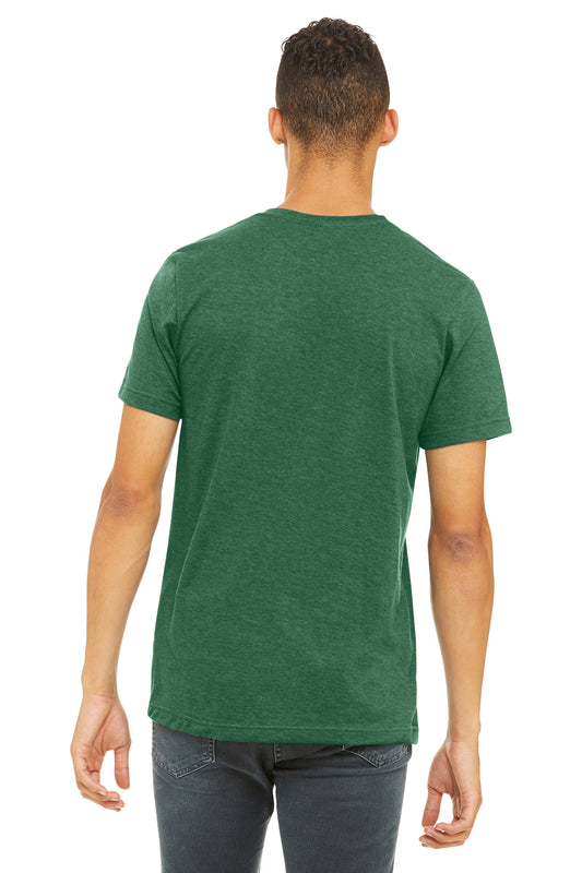 Bella+Canvas Unisex Heather CVC Short Sleeve Tee BC3001CVC Heather Grass Green