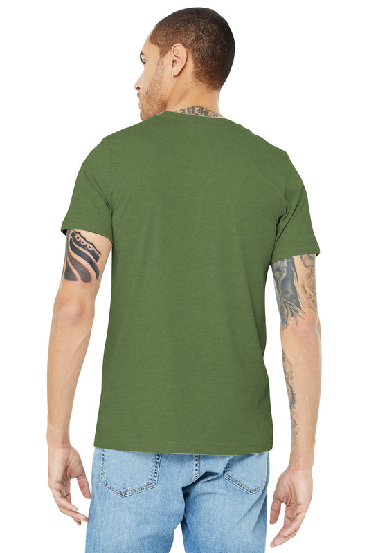 BELLA+CANVAS Unisex Heather CVC Short Sleeve Tee. BC3001CVC Heather Green