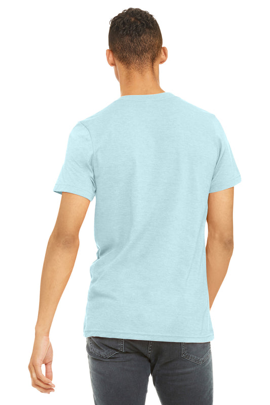 Bella+Canvas Unisex Heather CVC Short Sleeve Tee BC3001CVC Heather Ice Blue