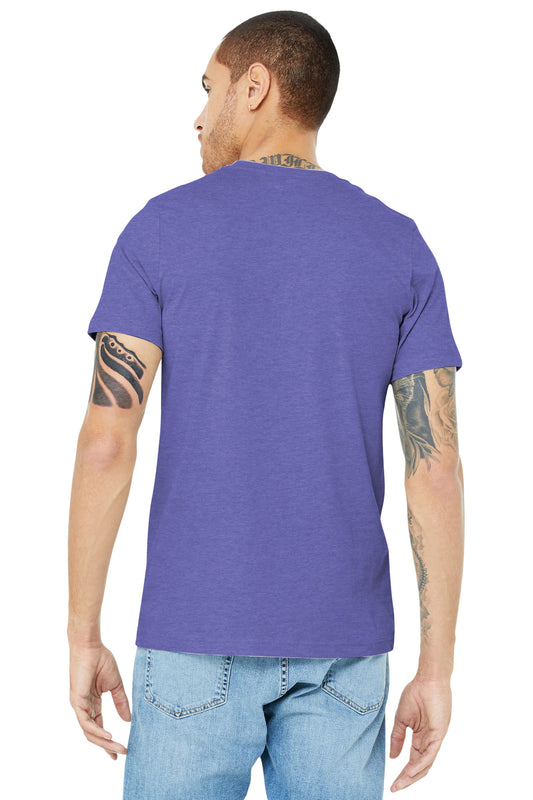 BELLA+CANVAS Unisex Heather CVC Short Sleeve Tee. BC3001CVC Heather Lapis