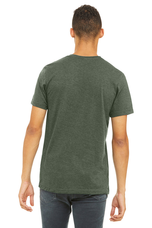 Bella+Canvas Unisex Heather CVC Short Sleeve Tee BC3001CVC Heather Military Green