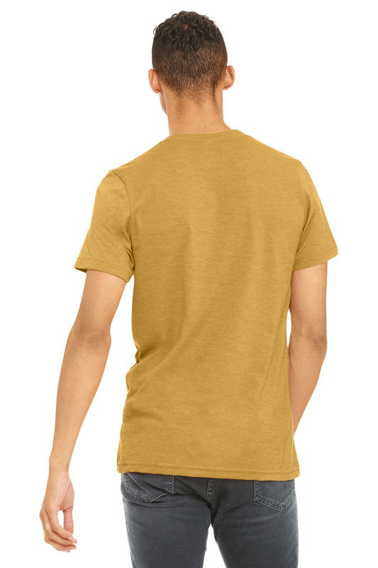 Bella+Canvas Unisex Heather CVC Short Sleeve Tee BC3001CVC Heather Mustard