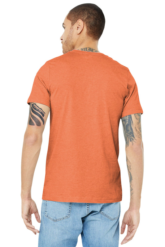 BELLA+CANVAS Unisex Heather CVC Short Sleeve Tee. BC3001CVC Heather Orange