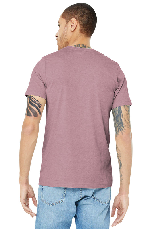 BELLA+CANVAS Unisex Heather CVC Short Sleeve Tee. BC3001CVC Heather Orchid