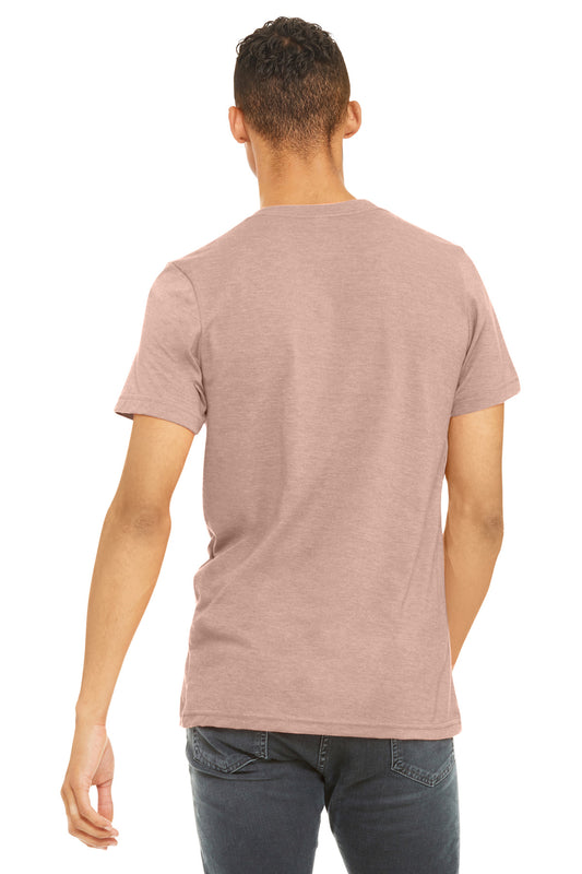 Bella+Canvas Unisex Heather CVC Short Sleeve Tee BC3001CVC Heather Peach