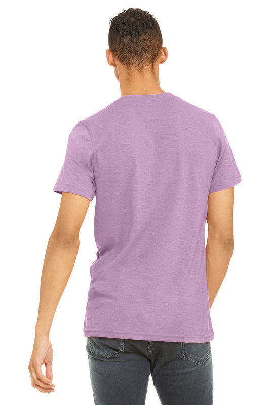 Bella+Canvas Unisex Heather CVC Short Sleeve Tee BC3001CVC Heather Prism Lilac