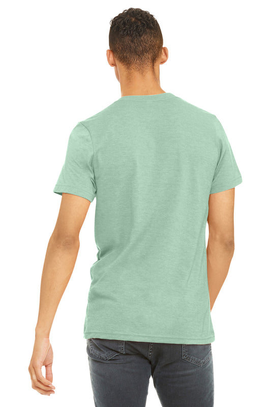 Bella+Canvas Unisex Heather CVC Short Sleeve Tee BC3001CVC Heather Prism Mint