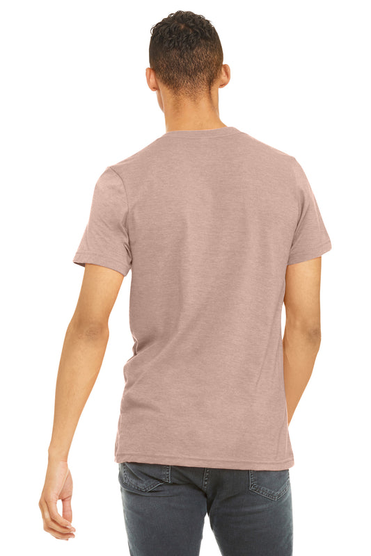 Bella+Canvas Unisex Heather CVC Short Sleeve Tee BC3001CVC Heather Prism Peach