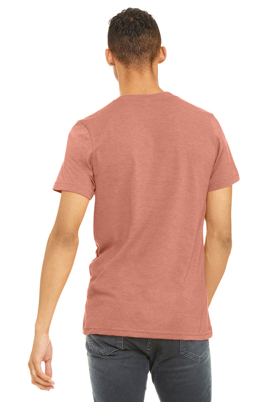 Bella+Canvas Unisex Heather CVC Short Sleeve Tee BC3001CVC Heather Prism Sunset