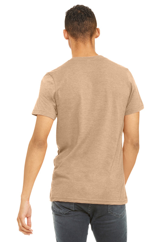 Bella+Canvas Unisex Heather CVC Short Sleeve Tee BC3001CVC Heather Sand Dune