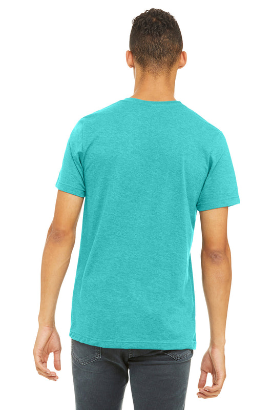 Bella+Canvas Unisex Heather CVC Short Sleeve Tee BC3001CVC Heather Sea Green
