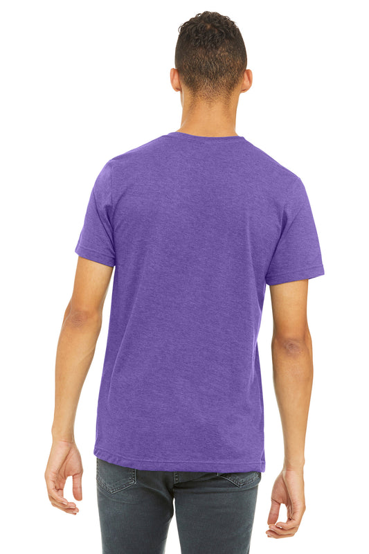 Bella+Canvas Unisex Heather CVC Short Sleeve Tee BC3001CVC Heather Team Purple