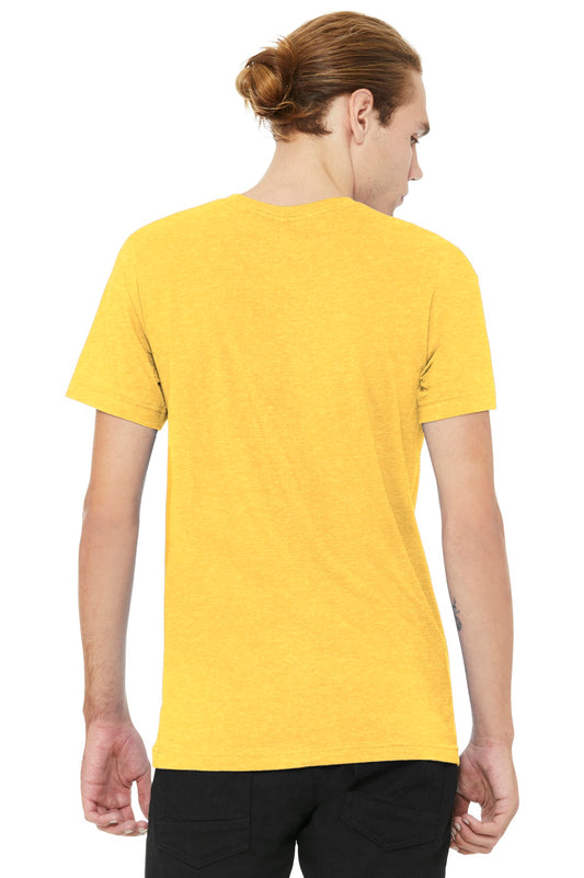 BELLA+CANVAS Unisex Heather CVC Short Sleeve Tee. BC3001CVC Heather Yellow Gold