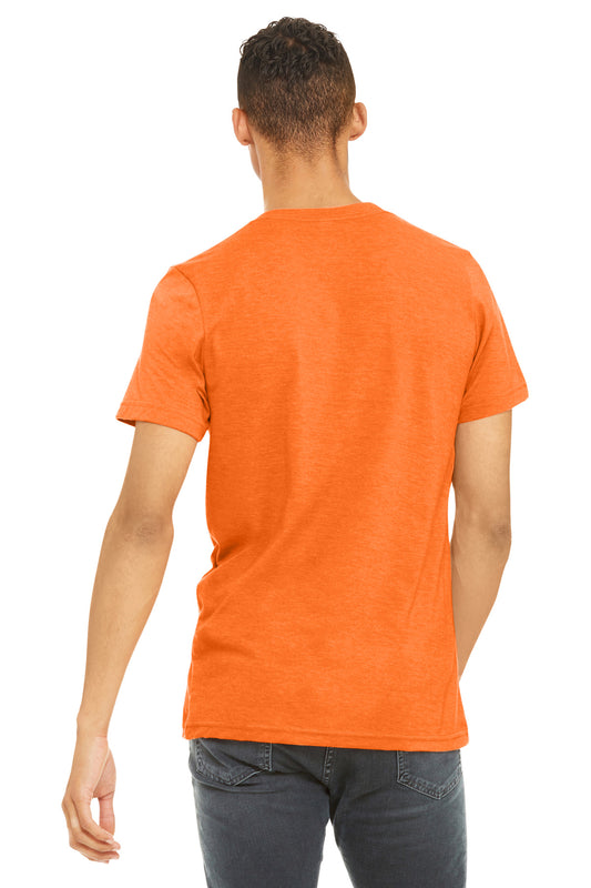 Bella+Canvas Unisex Heather CVC Short Sleeve Tee BC3001CVC Neon Orange