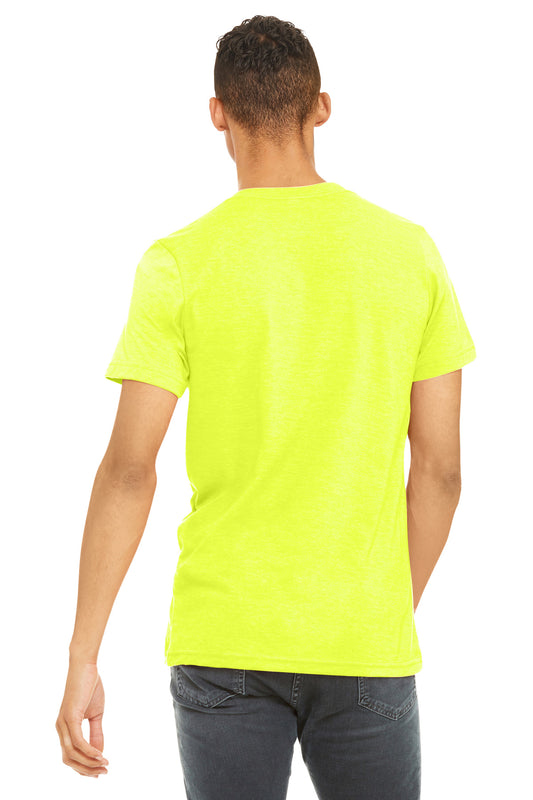 Bella+Canvas Unisex Heather CVC Short Sleeve Tee BC3001CVC Neon Yellow