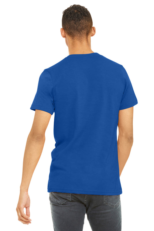 Bella+Canvas Unisex Heather CVC Short Sleeve Tee BC3001CVC Solid True Royal Blend